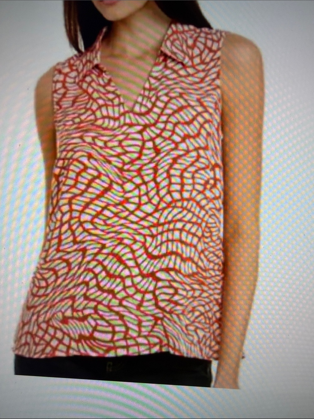 Cabi Twirl Russet Twist Top #4183 size M